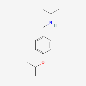 molecular formula C13H21NO B1451768 (丙烷-2-基)({[4-(丙烷-2-氧基)苯基]甲基})胺 CAS No. 1095127-64-2