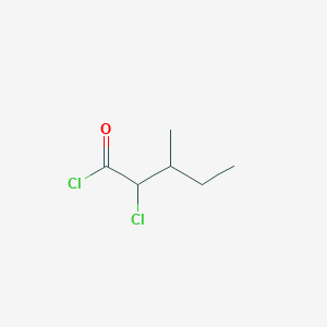 molecular formula C6H10Cl2O B14517760 2-Chloro-3-methylpentanoyl chloride 