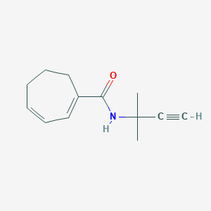 N-(2-Methylbut-3-yn-2-yl)cyclohepta-1,3-diene-1-carboxamide