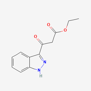 Ethyl 3-(1H-indazol-3-yl)-3-oxopropanoate