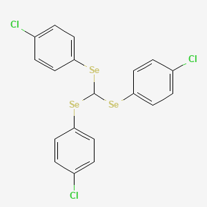 1-[Bis[(4-chlorophenyl)selanyl]methylselanyl]-4-chlorobenzene