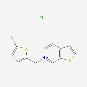 6-[(5-Chlorothiophen-2-yl)methyl]thieno[2,3-c]pyridin-6-ium chloride