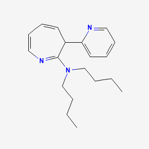 N,N-Dibutyl-3-(pyridin-2-YL)-3H-azepin-2-amine