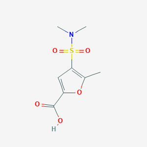 molecular formula C8H11NO5S B1451782 4-(二甲基磺酰氨基)-5-甲基呋喃-2-羧酸 CAS No. 1146294-71-4