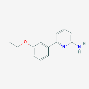 molecular formula C13H14N2O B1451783 6-(3-Ethoxyphenyl)pyridin-2-amine CAS No. 1125416-16-1