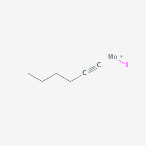 molecular formula C6H9IMn B14517846 hex-1-yne;iodomanganese(1+) CAS No. 62485-92-1