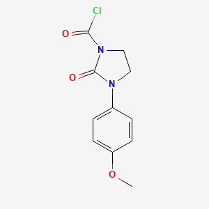 3-(4-Methoxyphenyl)-2-oxoimidazolidine-1-carbonyl chloride