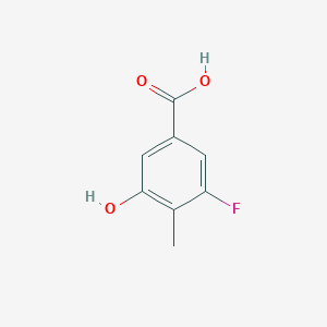molecular formula C8H7FO3 B1451786 3-Fluoro-5-hydroxy-4-methylbenzoic acid CAS No. 887267-08-5