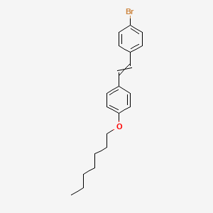 1-Bromo-4-{2-[4-(heptyloxy)phenyl]ethenyl}benzene