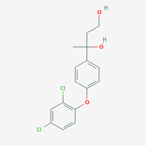 molecular formula C16H16Cl2O3 B14517915 3-[4-(2,4-Dichlorophenoxy)phenyl]butane-1,3-diol CAS No. 62575-46-6