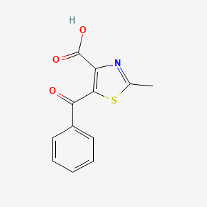 molecular formula C12H9NO3S B1451794 5-benzoyl-2-methyl-4-Thiazolecarboxylic acid CAS No. 32002-71-4