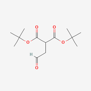 molecular formula C13H22O5 B14517942 Di-tert-butyl (2-oxoethyl)propanedioate CAS No. 62631-26-9