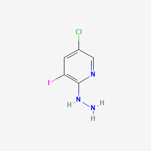 molecular formula C5H5ClIN3 B1451795 5-Chloro-2-hydrazinyl-3-iodopyridine CAS No. 942206-12-4
