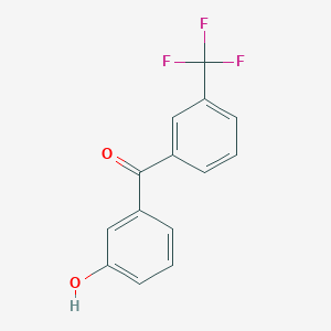 (3-Hydroxyphenyl)[3-(trifluoromethyl)phenyl]methanone