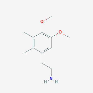 molecular formula C12H19NO2 B14517983 2-(4,5-Dimethoxy-2,3-dimethylphenyl)ethan-1-amine CAS No. 63087-12-7