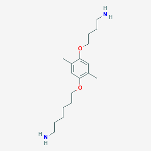 6-[4-(4-Aminobutoxy)-2,5-dimethylphenoxy]hexan-1-amine