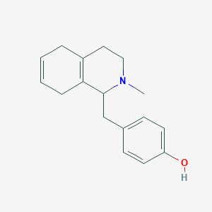 4-[(2-Methyl-1,2,3,4,5,8-hexahydroisoquinolin-1-yl)methyl]phenol