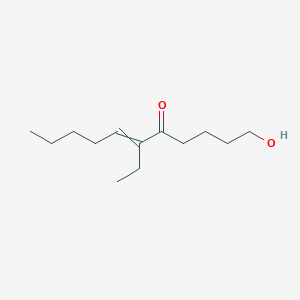 molecular formula C13H24O2 B14517991 6-Ethyl-1-hydroxyundec-6-EN-5-one CAS No. 62519-12-4