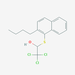 1-[(2-Butylnaphthalen-1-yl)sulfanyl]-2,2,2-trichloroethan-1-ol