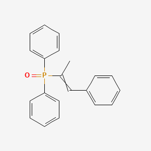 molecular formula C21H19OP B14518006 Oxo(diphenyl)(1-phenylprop-1-en-2-yl)-lambda~5~-phosphane CAS No. 62556-17-6