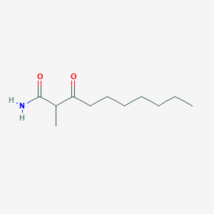 molecular formula C11H21NO2 B14518009 2-Methyl-3-oxodecanamide CAS No. 62758-03-6