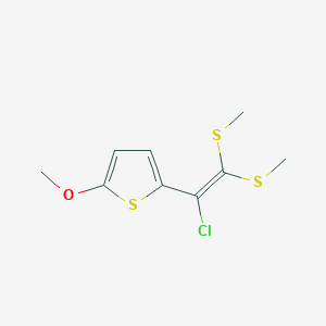 2-[1-Chloro-2,2-bis(methylsulfanyl)ethenyl]-5-methoxythiophene