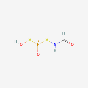 (Formamidosulfanyl)(hydroxysulfanyl)oxophosphanium