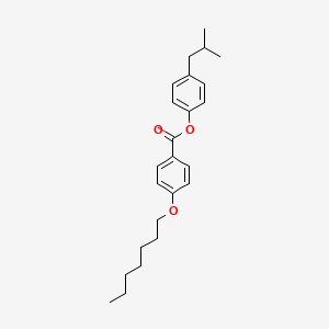 4-(2-Methylpropyl)phenyl 4-(heptyloxy)benzoate