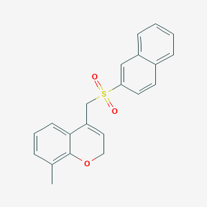 2H-1-Benzopyran, 8-methyl-4-[(2-naphthalenylsulfonyl)methyl]-