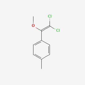 molecular formula C10H10Cl2O B14518147 1-(2,2-Dichloro-1-methoxyethenyl)-4-methylbenzene CAS No. 62688-93-1