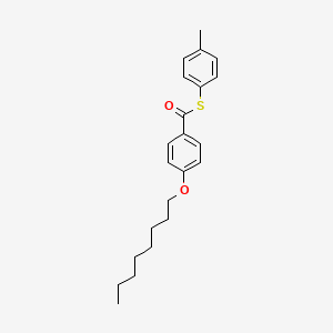 S-(4-Methylphenyl) 4-(octyloxy)benzene-1-carbothioate