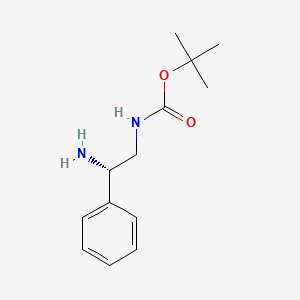 molecular formula C13H20N2O2 B1451815 (S)-tert-Butyl (2-amino-2-phenylethyl)carbamate CAS No. 943322-87-0