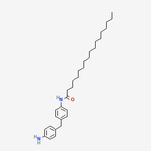 molecular formula C31H48N2O B14518161 N-{4-[(4-Aminophenyl)methyl]phenyl}octadecanamide CAS No. 62607-27-6