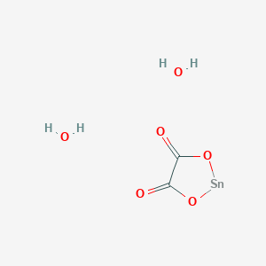 1,3,2lambda~2~-Dioxastannolane-4,5-dione--water (1/2)