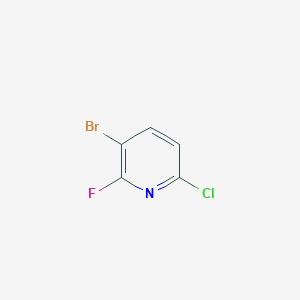 molecular formula C5H2BrClFN B1451818 3-Bromo-6-chloro-2-fluoropyridine CAS No. 885952-18-1