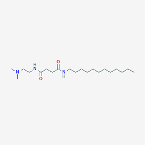 molecular formula C20H41N3O2 B14518190 N~1~-[2-(Dimethylamino)ethyl]-N~4~-dodecylbutanediamide CAS No. 62417-35-0