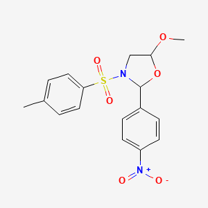 5-Methoxy-3-(4-methylbenzene-1-sulfonyl)-2-(4-nitrophenyl)-1,3-oxazolidine