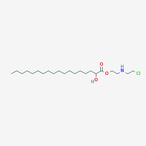 2-[(2-Chloroethyl)amino]ethyl 2-hydroxyoctadecanoate