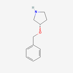 molecular formula C11H15NO B1451829 (S)-3-苄氧基吡咯烷 CAS No. 911313-90-1