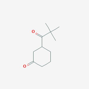 3-(2,2-Dimethylpropanoyl)cyclohexan-1-one