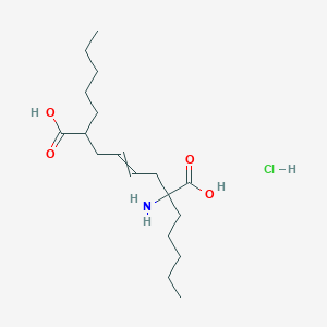 2-Amino-2,7-dipentyloct-4-enedioic acid;hydrochloride