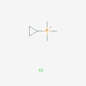 molecular formula C6H14ClP B14518323 Cyclopropyl(trimethyl)phosphanium chloride CAS No. 63051-11-6