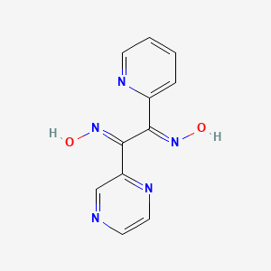 (NE)-N-[(2E)-2-hydroxyimino-1-pyrazin-2-yl-2-pyridin-2-ylethylidene]hydroxylamine