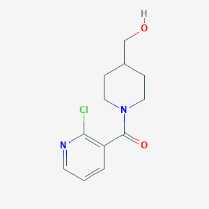 molecular formula C12H15ClN2O2 B1451837 (2-氯吡啶-3-基)(4-(羟甲基)哌啶-1-基)甲苯酮 CAS No. 1094301-19-5