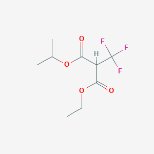 molecular formula C9H13F3O4 B14518372 Ethyl propan-2-yl (trifluoromethyl)propanedioate CAS No. 62935-38-0