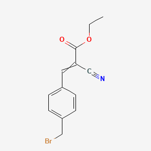 Ethyl 3-[4-(bromomethyl)phenyl]-2-cyanoprop-2-enoate