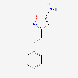 molecular formula C11H12N2O B1451841 3-(2-Phenylethyl)-1,2-oxazol-5-amine CAS No. 119162-59-3
