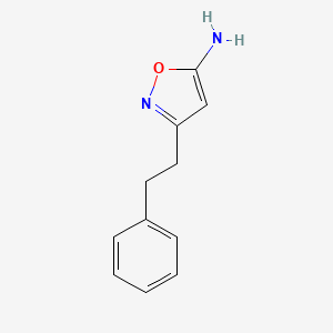 molecular formula C11H12N2O B1451841 3-(2-苯乙基)-1,2-噁唑-5-胺 CAS No. 119162-59-3