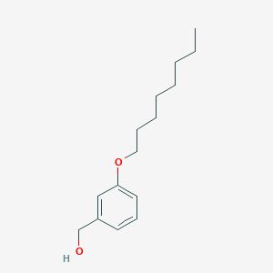 molecular formula C15H24O2 B1451842 苯甲醇，3-(辛氧基)- CAS No. 89820-42-8