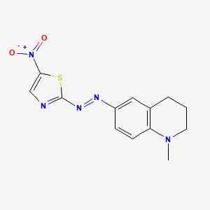 1-Methyl-6-[(E)-(5-nitro-1,3-thiazol-2-yl)diazenyl]-1,2,3,4-tetrahydroquinoline